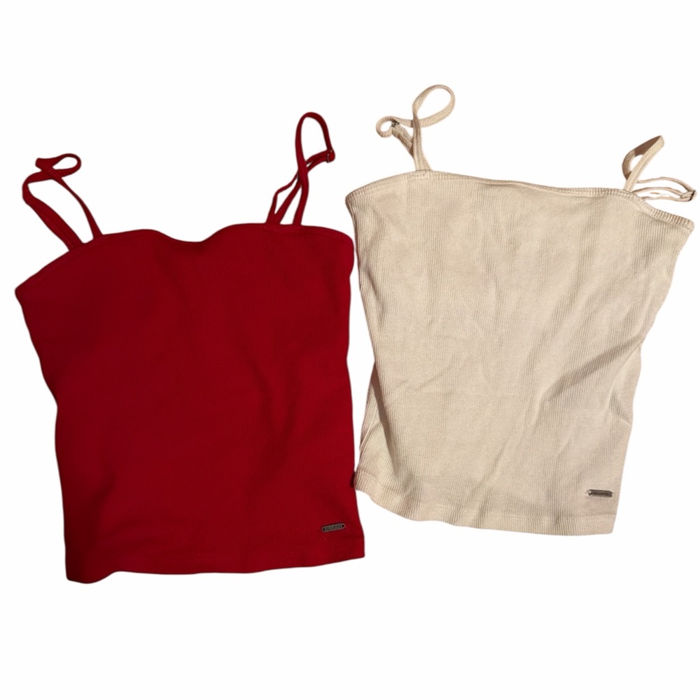 Hollister Ribbed Cropped Tank Top Bundle